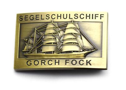 Gürtelschnalle – A 60 SSS Gorch Fock – massiv, messingf