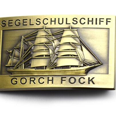 Gürtelschnalle – A 60 SSS Gorch Fock – massiv, messingf